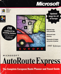 Microsoft AutoRoute Express Europe
