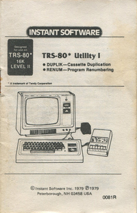 TRS-80 Utility I
