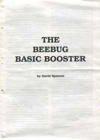 The Beebug BASIC Booster