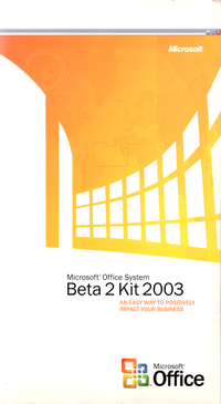 Micosoft Office System Beta 2 Kit 2003