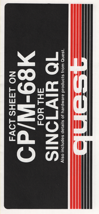CP/M-68K for Sinclair QL Fact Sheet