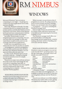 Windows for RM Nimbus Leaflet