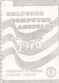 Selected Computer Articles July 1976