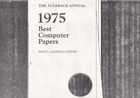 The Auerbach Annual 1975