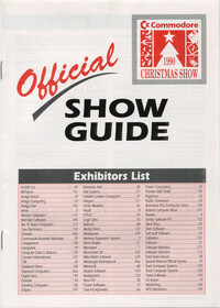 Commodore Christmas Show 1990 Show Guide