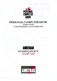 Personal Computer Show 1989 Amstrad Stand Layout