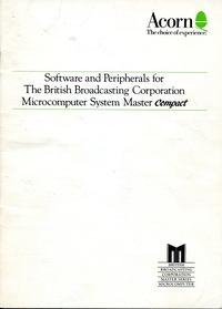 Software and Peripherals for The British Broadcasting Corporation for the British Broadcasting Corporation Microcomputer System Master Compact - Issue 3, January 1987