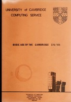 Basic Use of the Cambridge 370/165