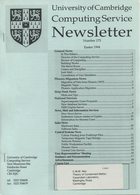 University of Cambridge Computing Service Easter 1994 Newsletter 175