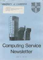 University of Cambridge Computing Service June 1980 Newsletter 76