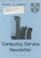 University of Cambridge Computing Service Easter October 1983 Newsletter 102