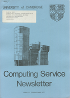 University of Cambridge Computing Service February/March 1977 Newsletter 46