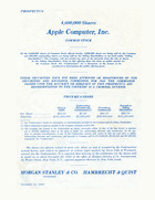 Apple floats on the stock market