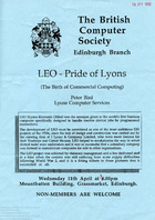 68549 'LEO - Pride of Lyons' Advert