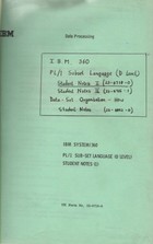 IBM 360 PL/1 Subset Language
