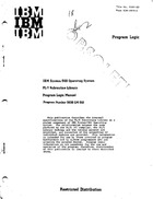 IBM System/360 Operating System PL/I Subroutine Library Program Logic Manual