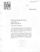 IBM System/360 Operating System Linkage Editor (E) Program Logic Manual