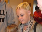 Gail Porter visits the stand