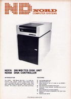 Nord ND574/558 Mbytes Disk Units Data Sheet