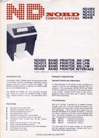 Nord ND430 Series Band Printers Data Sheet