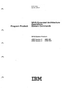 MVS/Extended Architecture Operations: System Commands