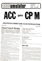 Amateur Computer Club - ACCumulator