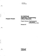 VS FORTRAN Application Programming: Library Reference