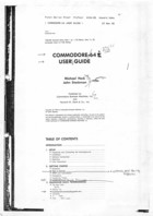 Commodore 64 - User Guide - First Gallery Proof 