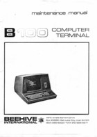 Beehive B100 Computer Terminal - Maintenance Manual