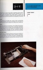 80 Column Punched Card Data Processing - Hand Punch Type 1