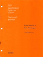 Washington Systems Center Technical Bulletin Services Required for an Event-Driven Program