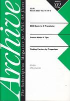Archive - March 2002