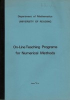 On-line teaching programs for numerical methods