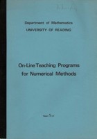 On-line teaching programs for numerical methods