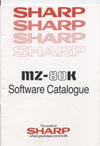 Sharp MZ-80K Software Catalogue