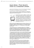 Acorn Times - From Acorns Vision to a Consumers Dream