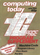Computing Today - April 1980