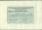 Certificate for Completion of Course of Instruction for Sumlock Calculating Machine