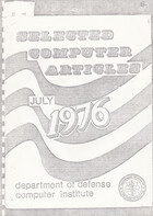 Selected Computer Articles July 1976