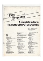 The Home Computer Course - File Directory