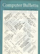 Computer Bulletin September 1974