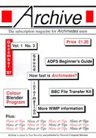 Archive - Vol 1, No 3 - December 1987