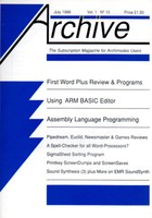 Archive - Vol 1, No 10 - July 1988