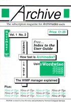 Archive - Vol 1, No 2 - November 1987