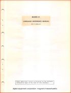 DEC - BASIC-11 Language Reference Manual