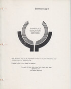 Symbolics Common Lisp II