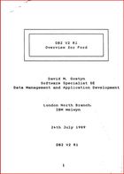 IBM - DB2 V2 R1 - Overview for Ford
