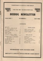 Beebug Newsletter - Volume 1, Number 6 - October 1982