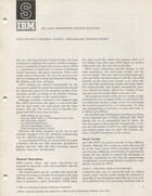 IBM 1401 Data Processing System Bulletins