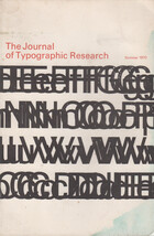 The Journal of Typographic Research - Summer 1970